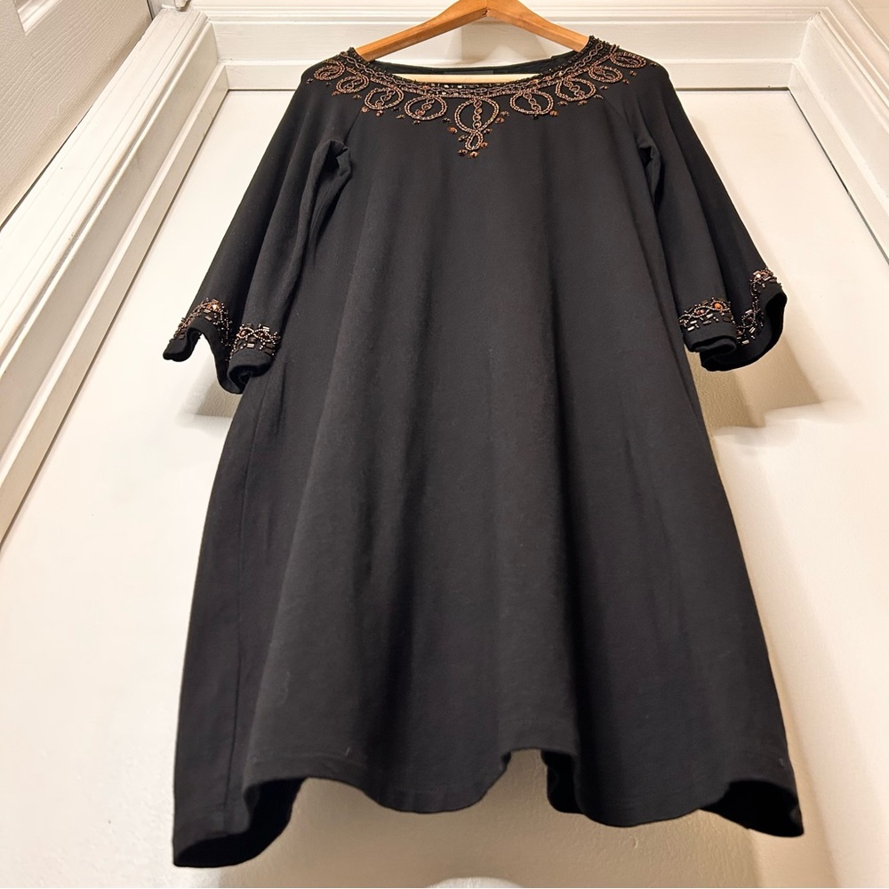 INC (International Concepts) Chocolate Embellished Dress - Size M (NWOT) - Picture 3 of 9